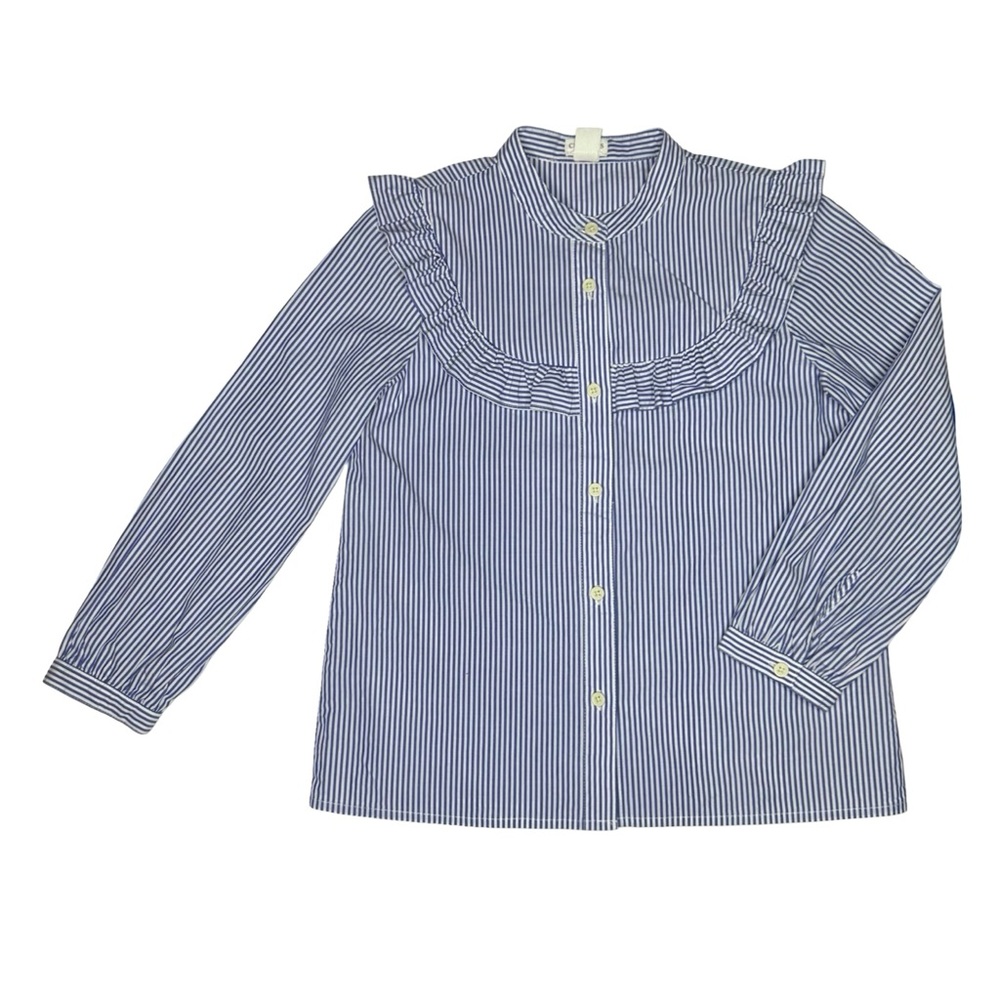 Crewcuts Striped Button Up Top